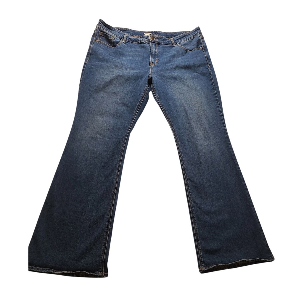 Old Navy Micro-Flare Jeans Women's‎ 16 Medium Wash Blue Denim Pants Five pocket